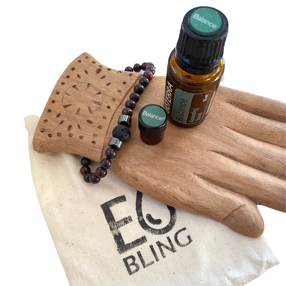 💧GEMSTONE BRACELET | EO Bling Aromatherapy |  Gift Bag | NWT | Unisex